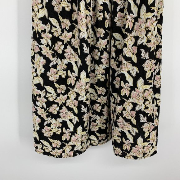 Xhilaration Dress Black Floral Print Off The Shoulder Mini - Picture 5 of 8